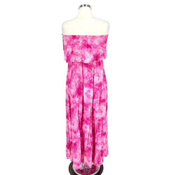 Japna Pink Tie-Dye Strapless Maxi Dress Size Medium NWT - Picture 7 of 14